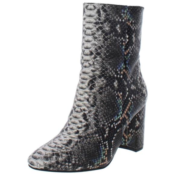 CHINESE LAUNDRY *NEW* KORALINE BOOT Mid Calf Size 6.5 Snakeskin Black Multi - Picture 2 of 13